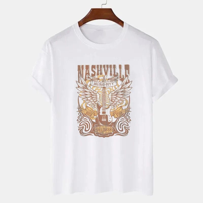 pennlegalprocess Blouses & Shirts Country Music Nashville Print Shirt