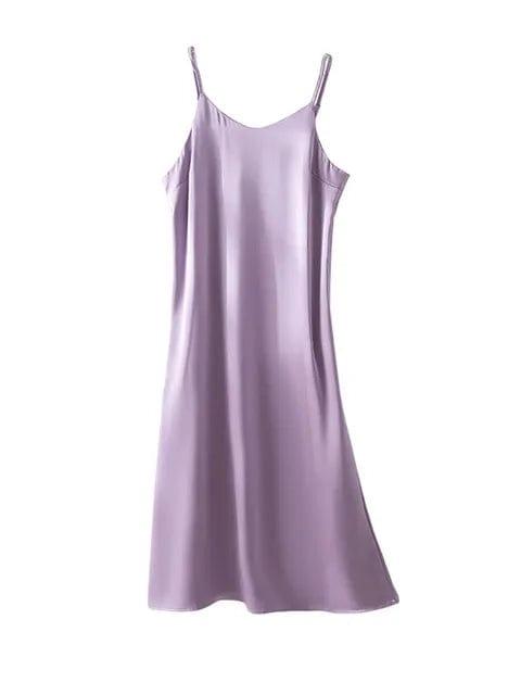 pennlegalprocess Full Slips Purple / S Long Spaghetti Strap Slip