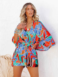 pennlegalprocess Jumpsuits, Romper, Playsuit Boho Floral Print Romper