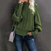 pennlegalprocess Sweaters, Pullovers, Knit Sweaters Bohemian Pullover Knit Sweater Army Green / S