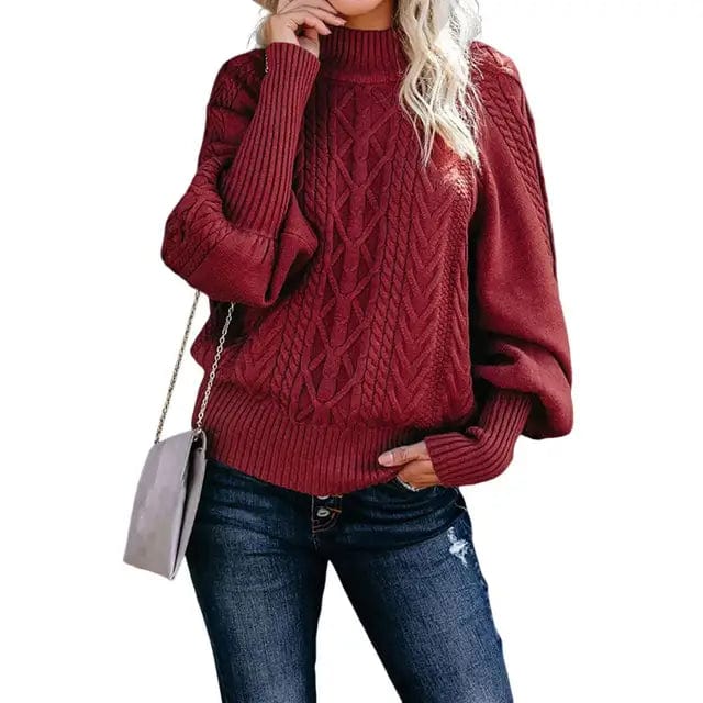 pennlegalprocess Sweaters, Pullovers, Knit Sweaters Bohemian Pullover Knit Sweater Red / S